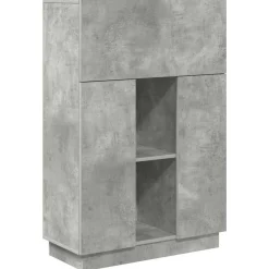 Meubles De Bureau-vidaXL Bureau 71.5 x 31.5 x 106.5 cm Bois d'ingénierie Gris béton