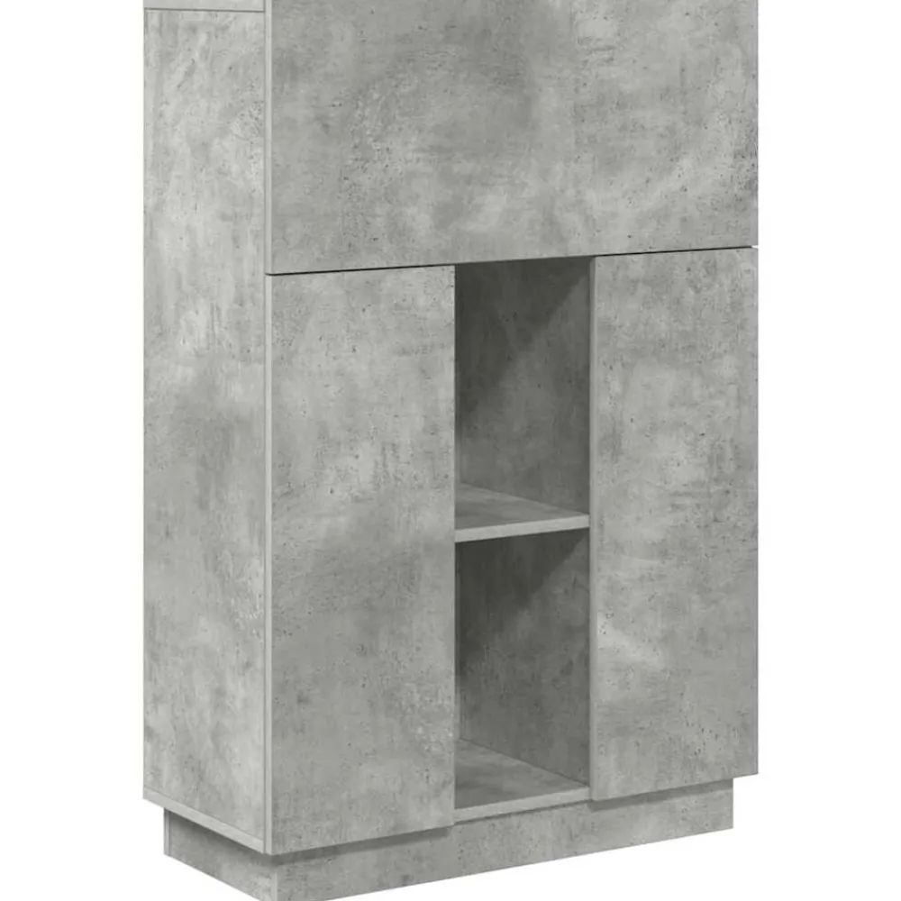 Meubles De Bureau-vidaXL Bureau 71.5 x 31.5 x 106.5 cm Bois d'ingénierie Gris béton