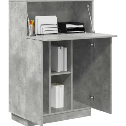 Meubles De Bureau-vidaXL Bureau 71.5 x 31.5 x 106.5 cm Bois d'ingénierie Gris béton
