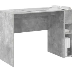 Meubles De Bureau-vidaXL Bureau 109 x 50 x 78 cm Bois d'ingénierie Gris béton