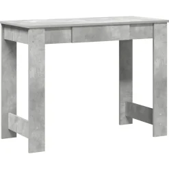 Meubles De Bureau-vidaXL Bureau 100x45x75 cm bois d'ingénierie Gris béton