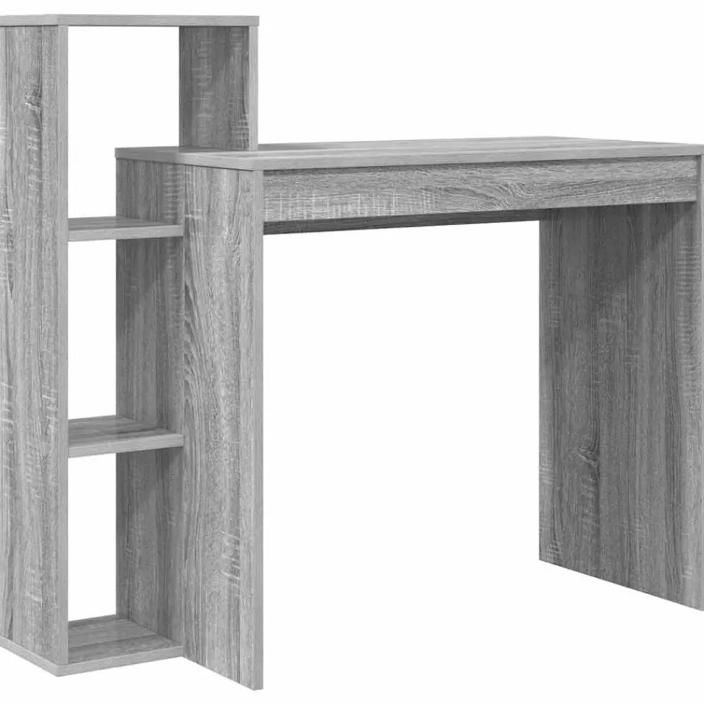 vidaXL Bureau Gris Sonoma 100 x 40 x 90 cm Bois d'ingénierie