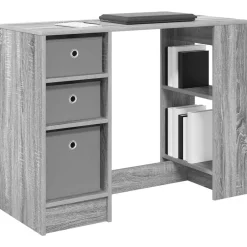 Meubles De Bureau-vidaXL Bureau Gris Sonoma 100 x 40 x 75 cm Bois d'ingénierie Sonoma gris