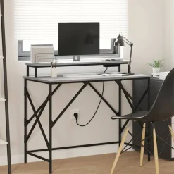 Meubles De Bureau-vidaXL Bureau Gris Sonoma 100 x 50 x 86,5 cm Bois d'ingénierie Sonoma gris