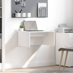 Meubles De Bureau-vidaXL Bureau mural 60 x 45 x 30 cm Bois d'ingénierie Blanc