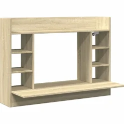 Meubles De Bureau-vidaXL Bureau mural chêne sonoma 105x48x75 cm bois d'ingénierie Ch&ecirc;ne sonoma