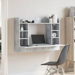 vidaXL Bureau mural 105x48x75 cm bois d'ingénierie