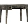 Meubles De Bureau-vidaXL Bureau Noir 110 x 50 x 75 cm Bois de manguier massif