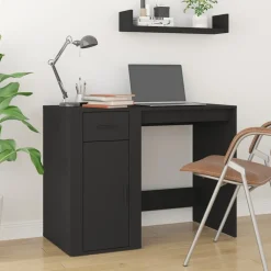 Meubles De Bureau-vidaXL Bureau 100x49x75 cm Bois d'ingénierie Noir