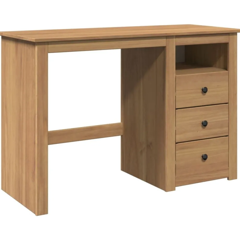 Meubles De Bureau-vidaXL Bureau PANAMA 112x45x75 cm bois massif de pin