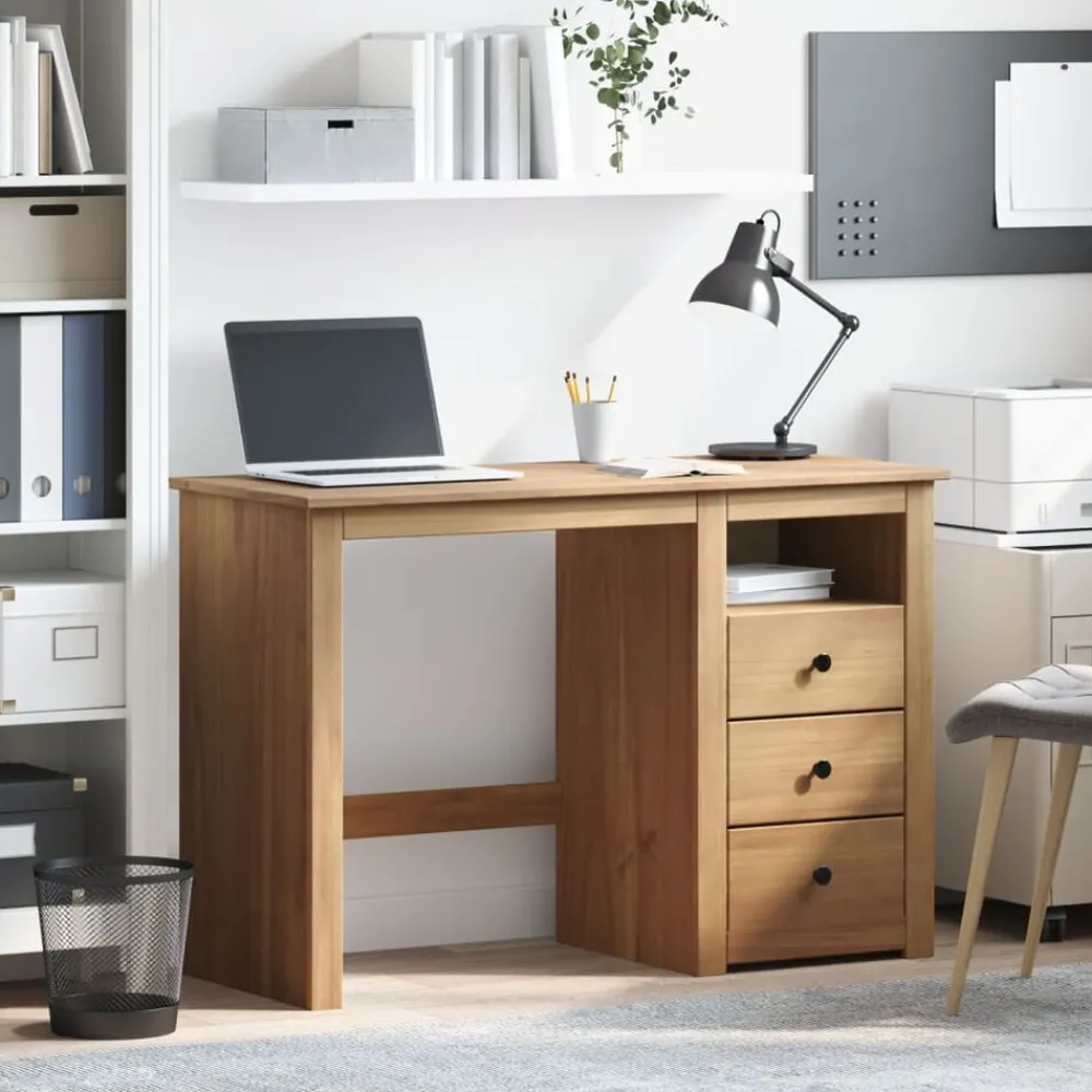 Meubles De Bureau-vidaXL Bureau PANAMA 112x45x75 cm bois massif de pin