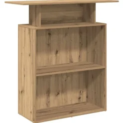 Meubles De Bureau-vidaXL Bureau réception chêne artisanal 100x40x104 cm bois ingénierie ch&ecirc;ne artisanal