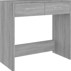 Meubles De Bureau-vidaXL Bureau 80x40x75 cm bois d'ingénierie Sonoma gris