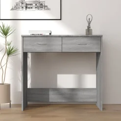 Meubles De Bureau-vidaXL Bureau 80x40x75 cm bois d'ingénierie Sonoma gris