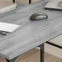 Meubles De Bureau-vidaXL Bureau 139x139x75 cm bois d'ingénierie Sonoma gris