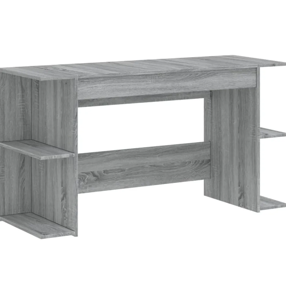 Meubles De Bureau-vidaXL Bureau 140x50x75 cm bois d'ingénierie Sonoma gris