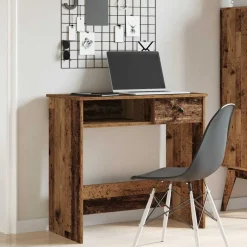 Meubles De Bureau-vidaXL Bureau style 80x40x75 cm bois d'ingénierie Vieux bois