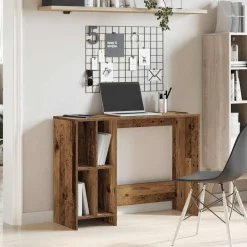 Meubles De Bureau-vidaXL Bureau 102,5x35x75 cm bois d'ingénierie Vieux bois