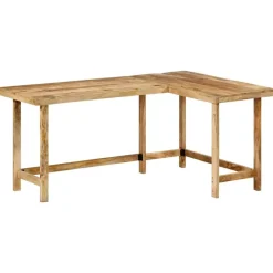 Meubles De Bureau-vidaXL Bureau 165x110x75 cm bois massif de manguier