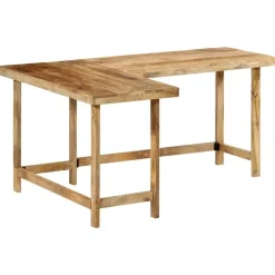 Meubles De Bureau-vidaXL Bureau 165x110x75 cm bois massif de manguier