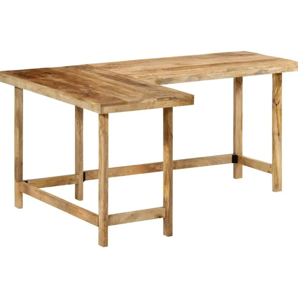 Meubles De Bureau-vidaXL Bureau 165x110x75 cm bois massif de manguier