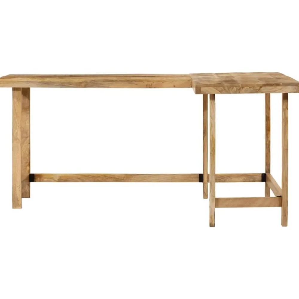 Meubles De Bureau-vidaXL Bureau 165x110x75 cm bois massif de manguier