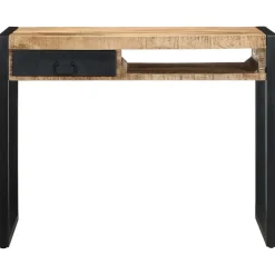 Meubles De Bureau-vidaXL Bureau 100x50x75 cm bois de manguier brut massif