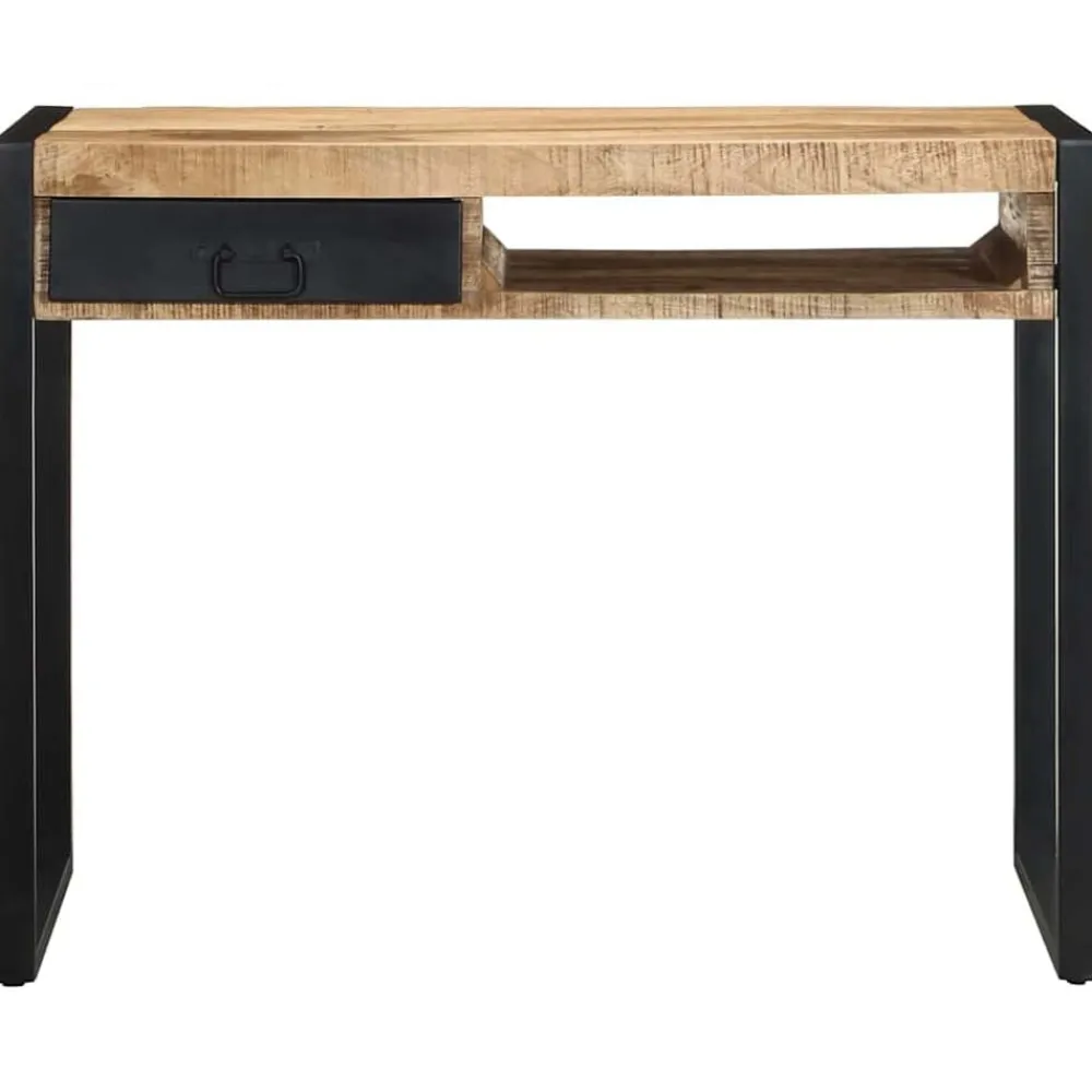 Meubles De Bureau-vidaXL Bureau 100x50x75 cm bois de manguier brut massif