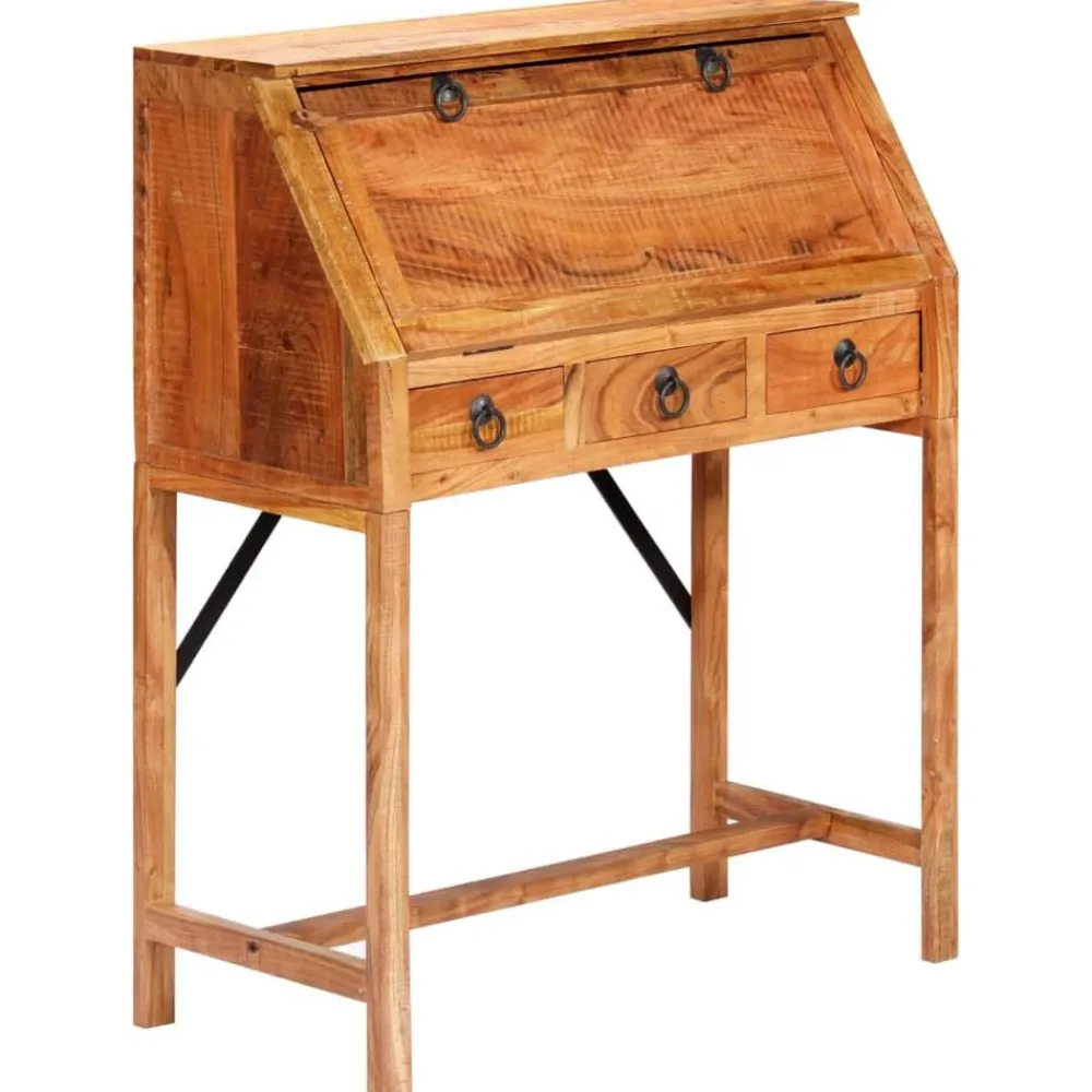 Meubles De Bureau-vidaXL Bureau 90x40x107 cm Bois d'acacia massif