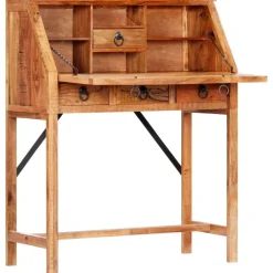 Meubles De Bureau-vidaXL Bureau 90x40x107 cm Bois d'acacia massif