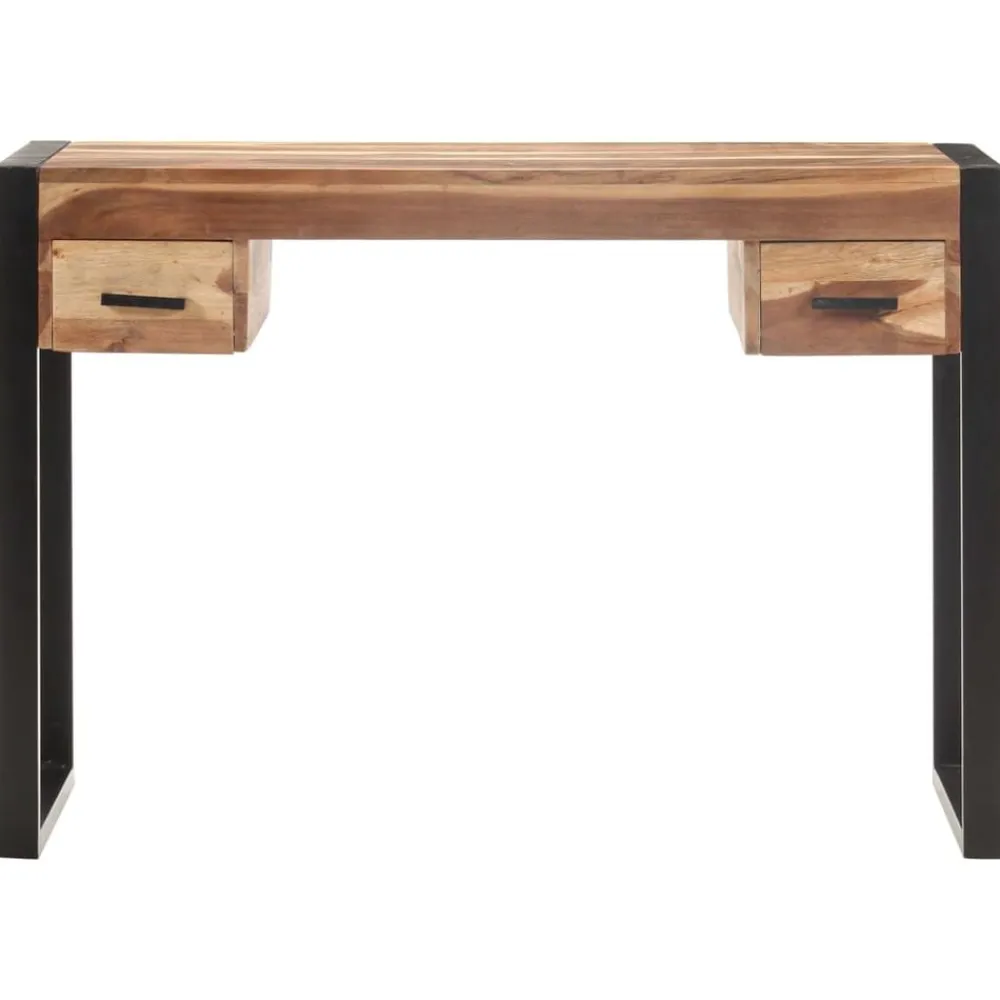 vidaXL Bureau 110x50x76 cm Bois solide