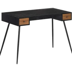 Meubles De Bureau-vidaXL Bureau 117x56,5x75 cm teck massif récupéré