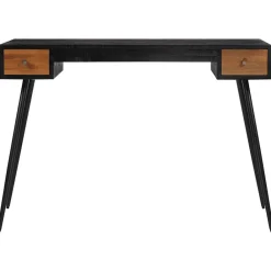 Meubles De Bureau-vidaXL Bureau 117x56,5x75 cm teck massif récupéré