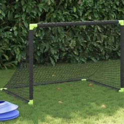 Divers Sports-vidaXL But de football pour enfants pliable noir 90x64x64 cm