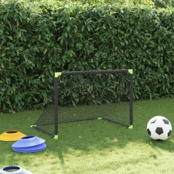Divers Sports-vidaXL But de football pour enfants pliable noir 90x64x64 cm