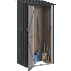 Pelouses & Jardins-vidaXL Cabanons de jardin 103 x 74 x 200 cm Métал Anthracite