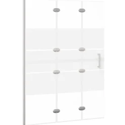 Plomberie-vidaXL Cabine de douche pliable ESG 100x140 cm Blanc
