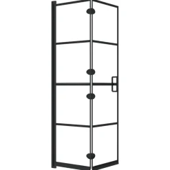 Plomberie-vidaXL Cabine de douche pliable ESG 80x140 cm Noir