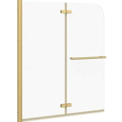 Plomberie-vidaXL Cabine de douche pliable 2 panneaux ESG 120x140 cm