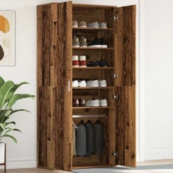 vidaXL Cabinet à chaussures avec étagère 80 x 39 x 178 cm