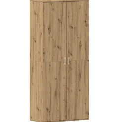 Produits Ménagers-vidaXL Cabinet à chaussures Chêne artisanal 80 x 39 x 178 cm ch&ecirc;ne artisanal
