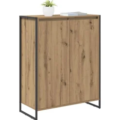 Armoires & Meubles De Rangement-vidaXL Cabinet à chaussures avec porte Chêne artisan 79 x 36 x 100 cm ch&ecirc;ne artisanal