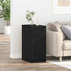 Armoires & Meubles De Rangement-vidaXL Cabinet de Bureau Chêne noir 33 x 50 x 75 cm Bois d'ingénierie Ch&ecirc;ne noir