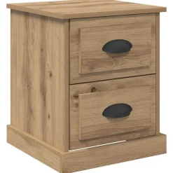 vidaXL Cabinet de chevet avec tiroir Chêne artisanal 39 x 39 x 47.5 cm