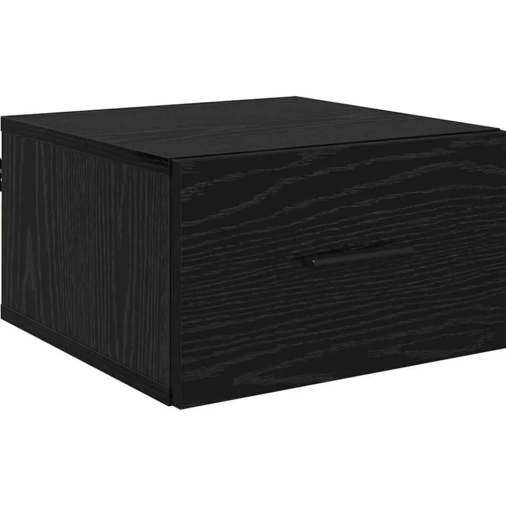 vidaXL Cabinet de chevet Chêne noir 35 x 35 x 20 cm Bois d'ingénierie
