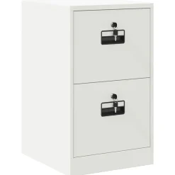 Armoires & Meubles De Rangement-vidaXL Cabinet de Dossier 44 x 50 x 74,5 cm Acier Laminé à Froid Blanc