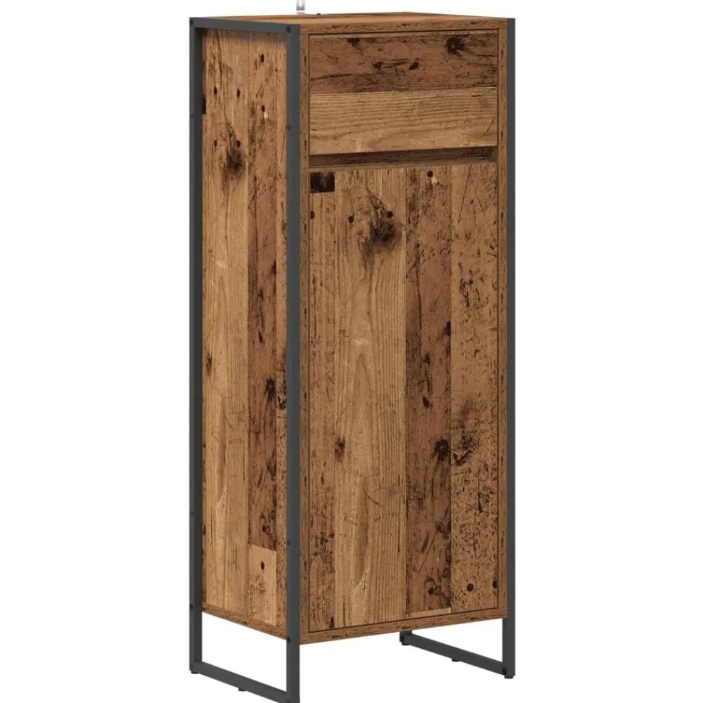 Armoires & Meubles De Rangement-vidaXL Cabinet de salle de bain 40 x 30 x 100 cm Bois ancien