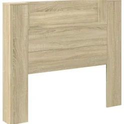 vidaXL Cabinet de Tête de Lit avec LED Sonoma 120 x 16,5 x 103,5 cm