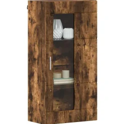 vidaXL Cabinet en Bois Chêne fumé 50 x 29 x 100 cm Bois d'ingénierie