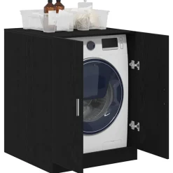 Accessoires Pour Appareils Électroménagers-vidaXL Cabinet pour lave-linge Chêne noir 70,5 x 71,5 x 91,5 cm Ch&ecirc;ne noir